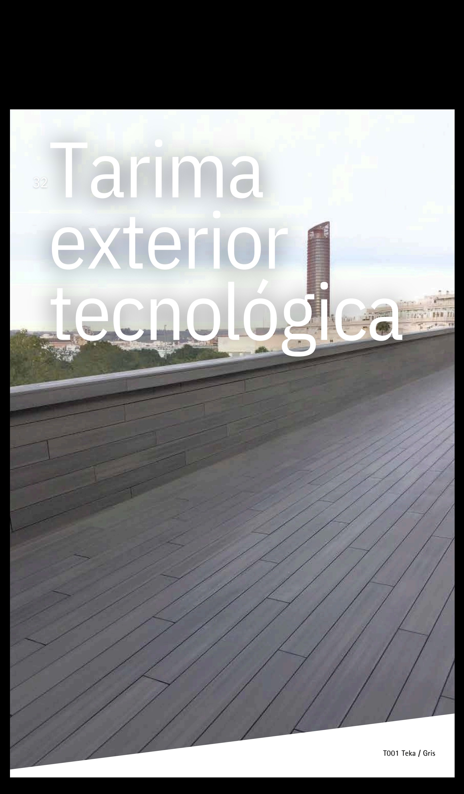 Tarima exterior sin mantenimiento